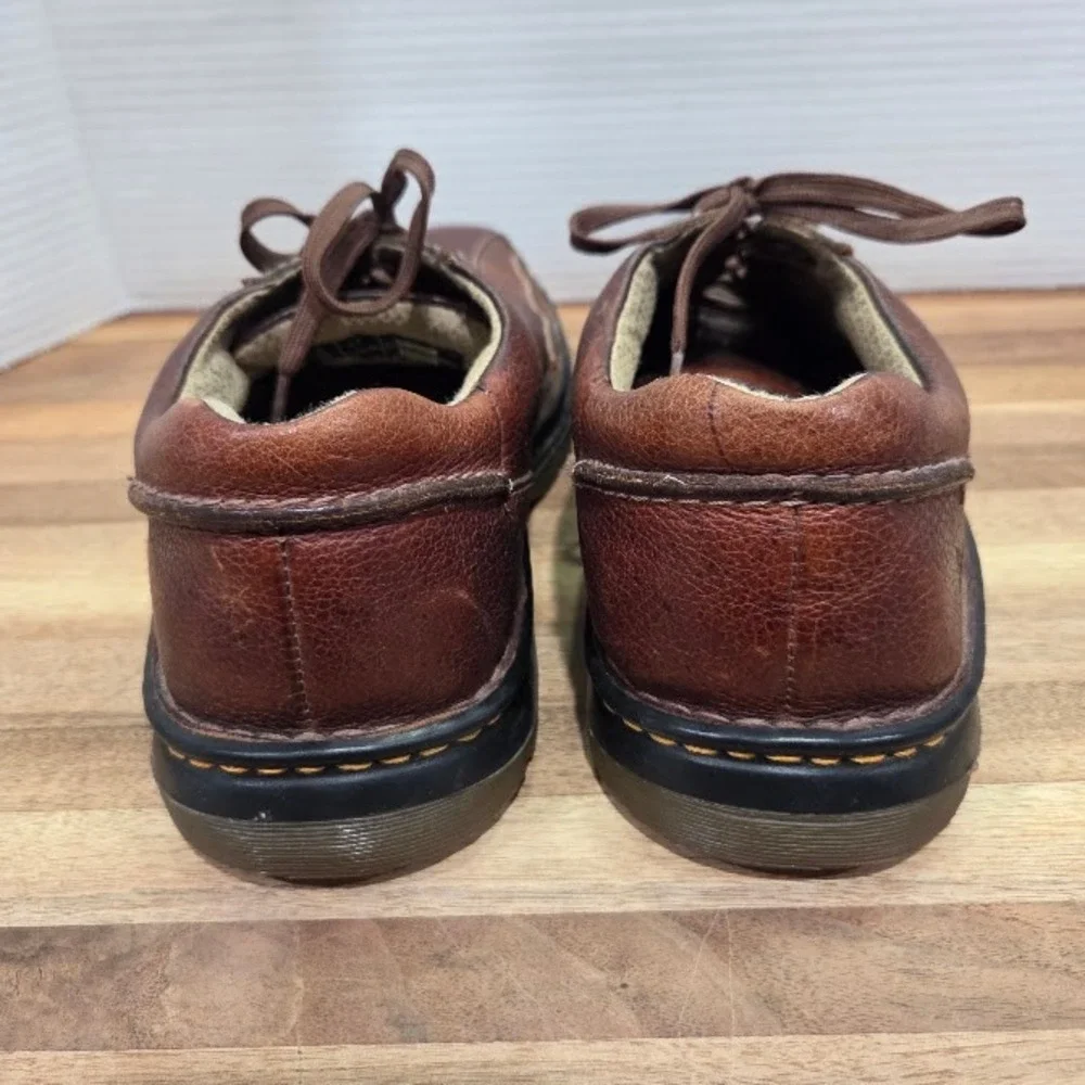 Dr Martens Oxford Men's 9 | Women's 10 Brown Leather Chunky Square Toe Y2K *READ